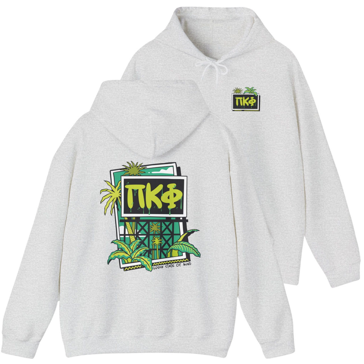 Pi Kappa Phi Graphic Hoodie | Tropical Billboard