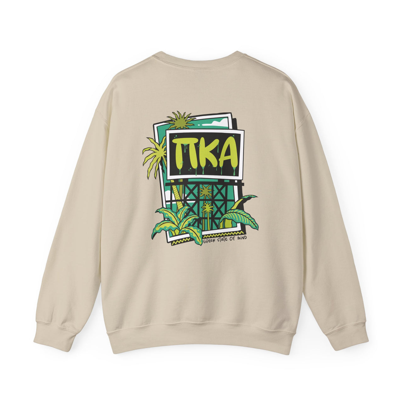 Pi Kappa Alpha Graphic Crewneck Sweatshirt | Tropical Billboard