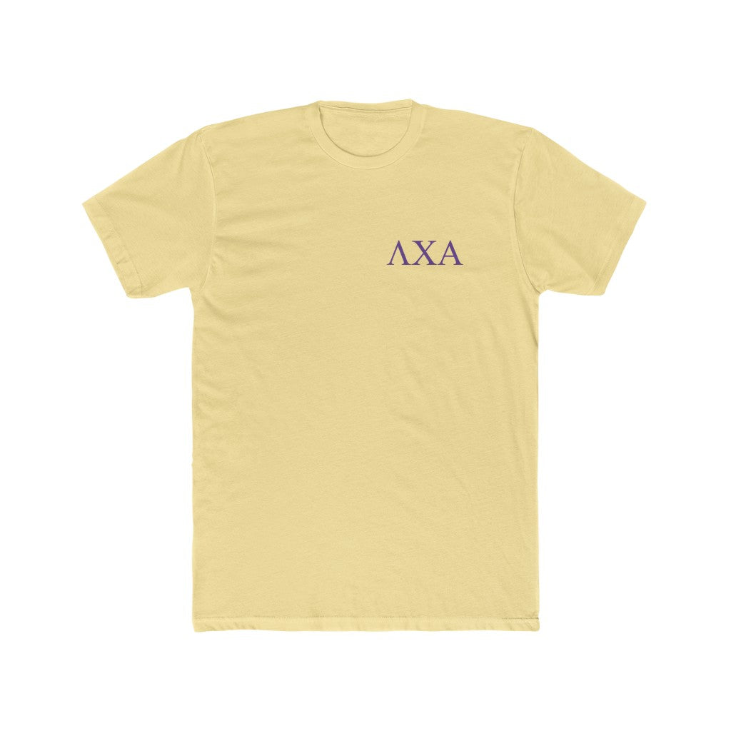 Lambda Chi Alpha Graphic T-Shirt | Purple Letters LC