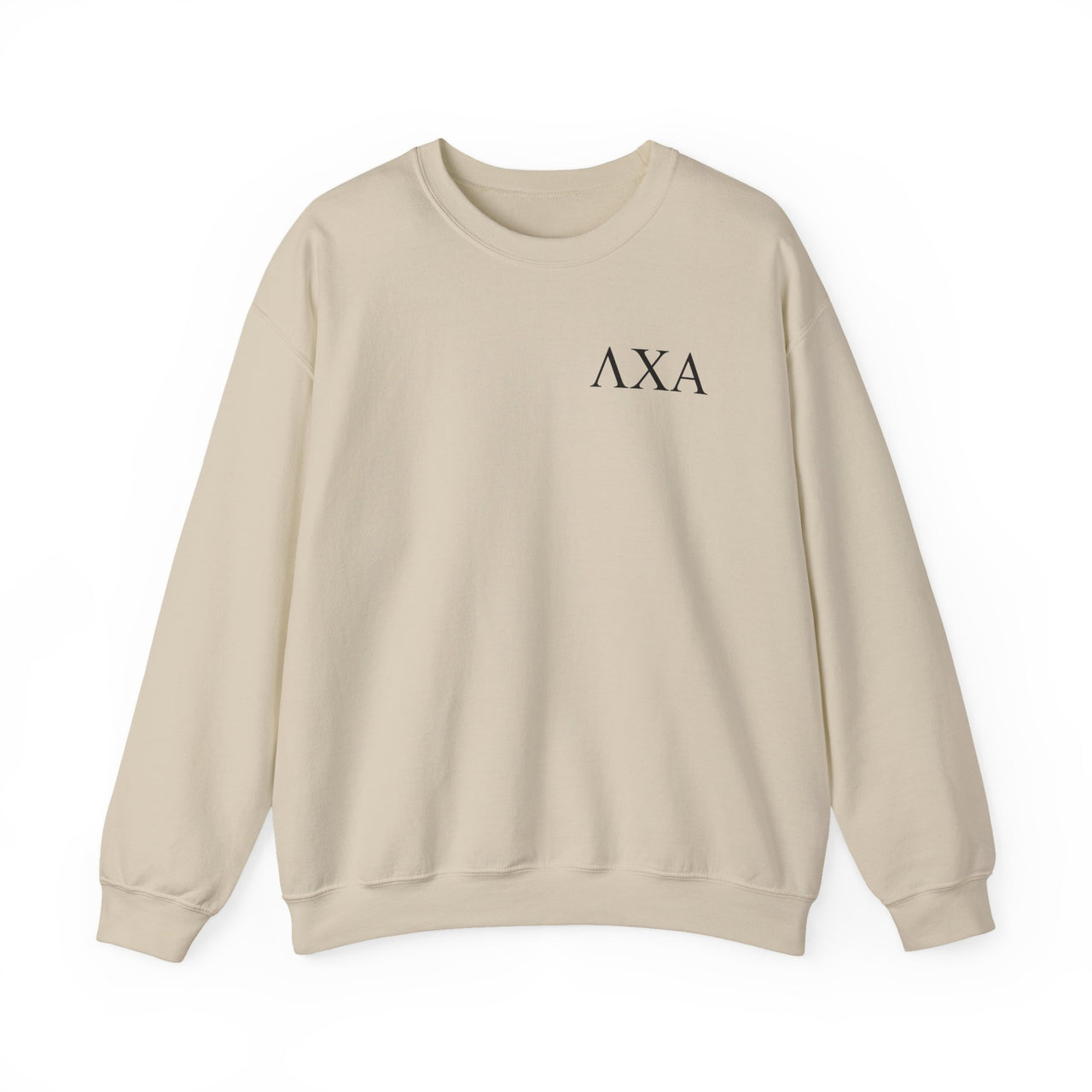 Lambda Chi Alpha Graphic Crewneck Sweatshirt | Black Letters LC