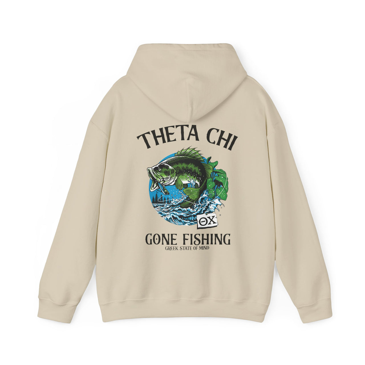 Theta Chi Graphic Hoodie | Gone Fishing
