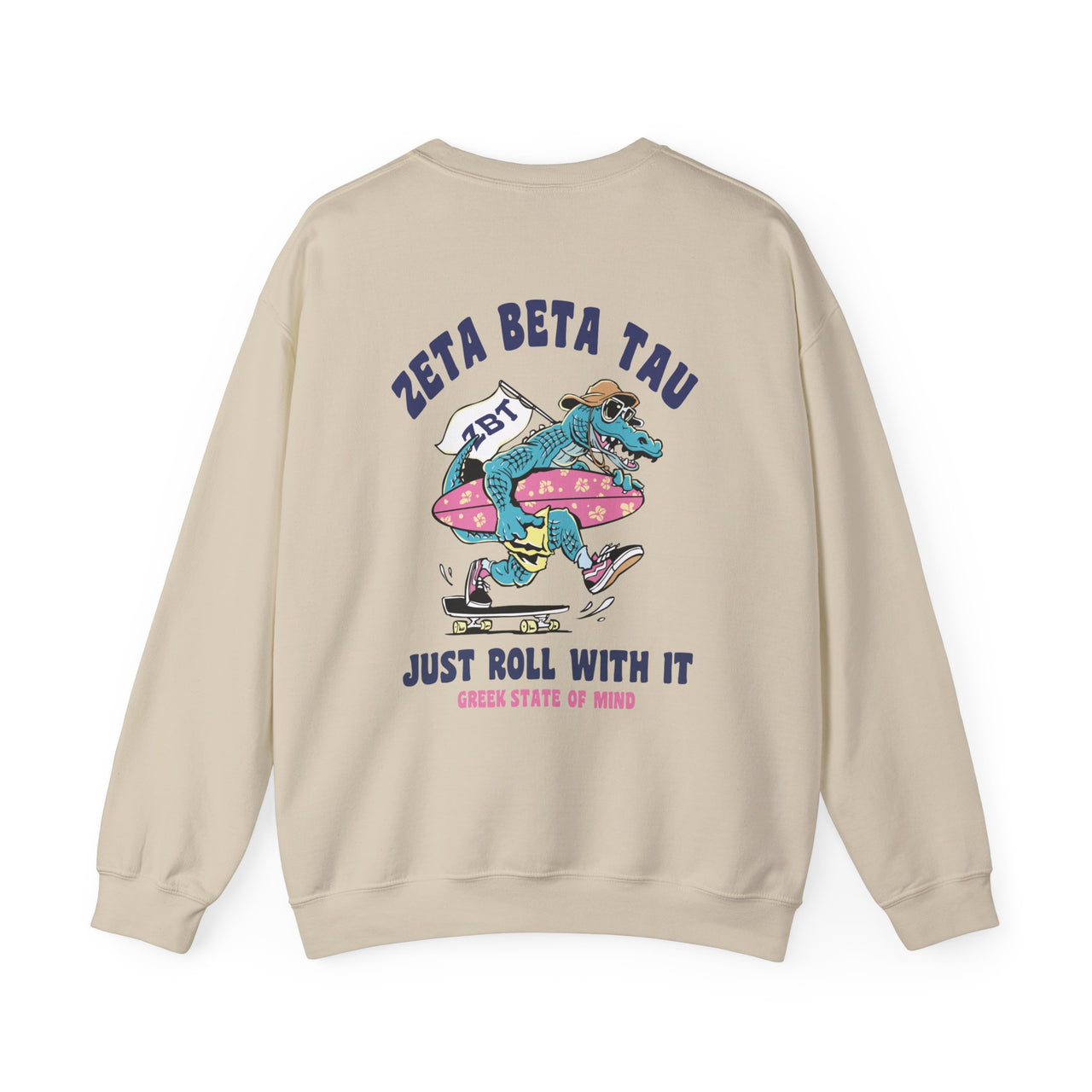 Zeta Beta Tau Graphic Crewneck Sweatshirt | Alligator Skater