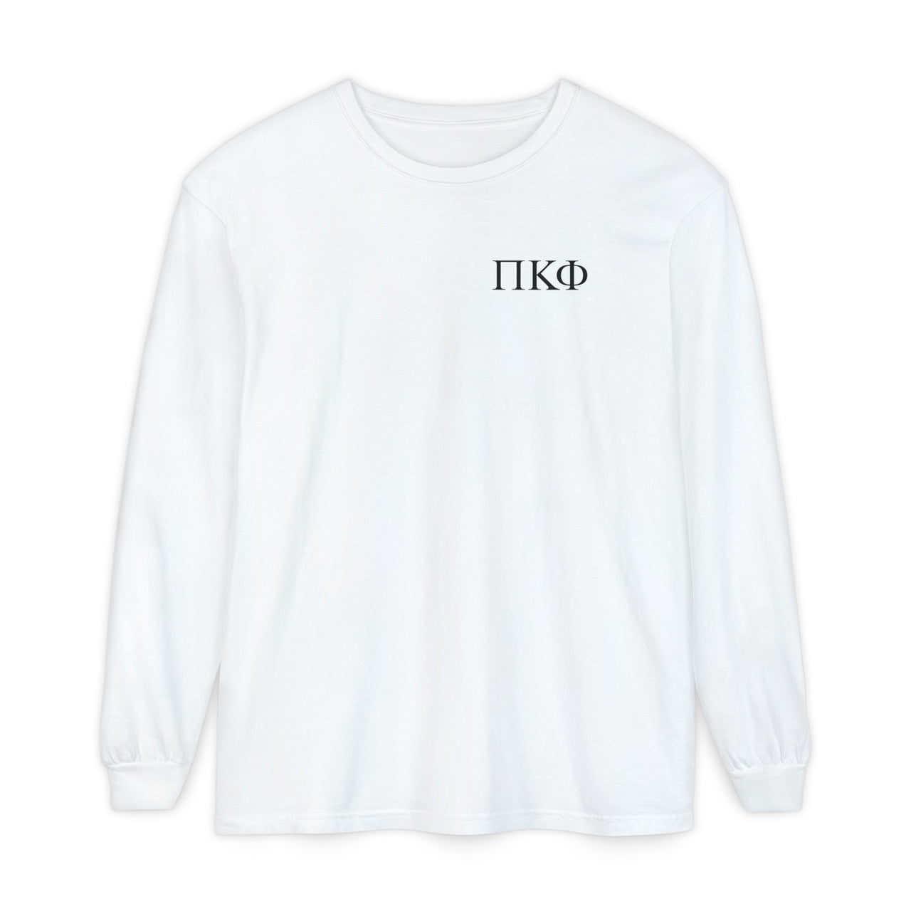 Pi Kappa Phi Graphic Long Sleeve T-Shirt | Black Greek Letter LC
