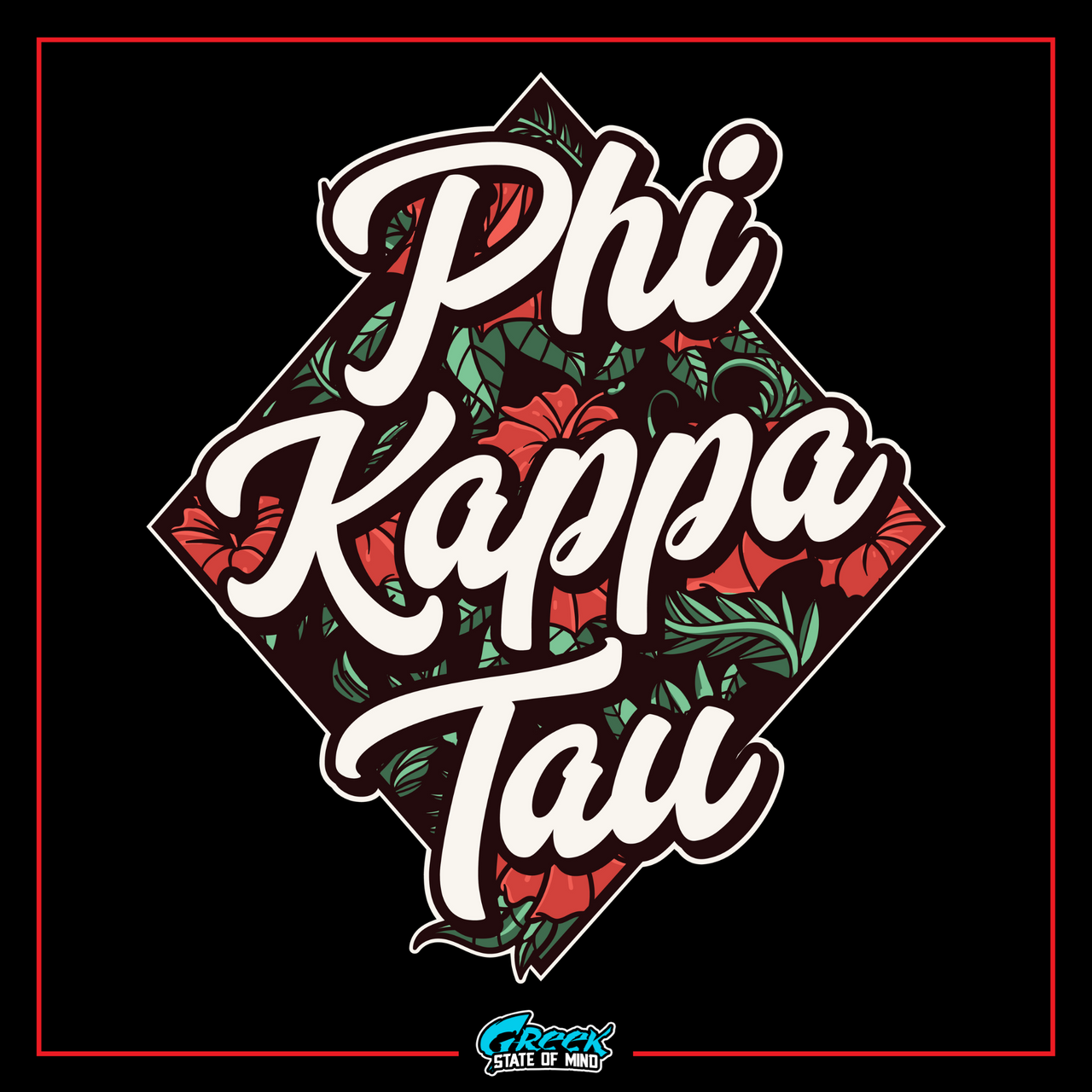 the phrase phi kapaa tau on a black background