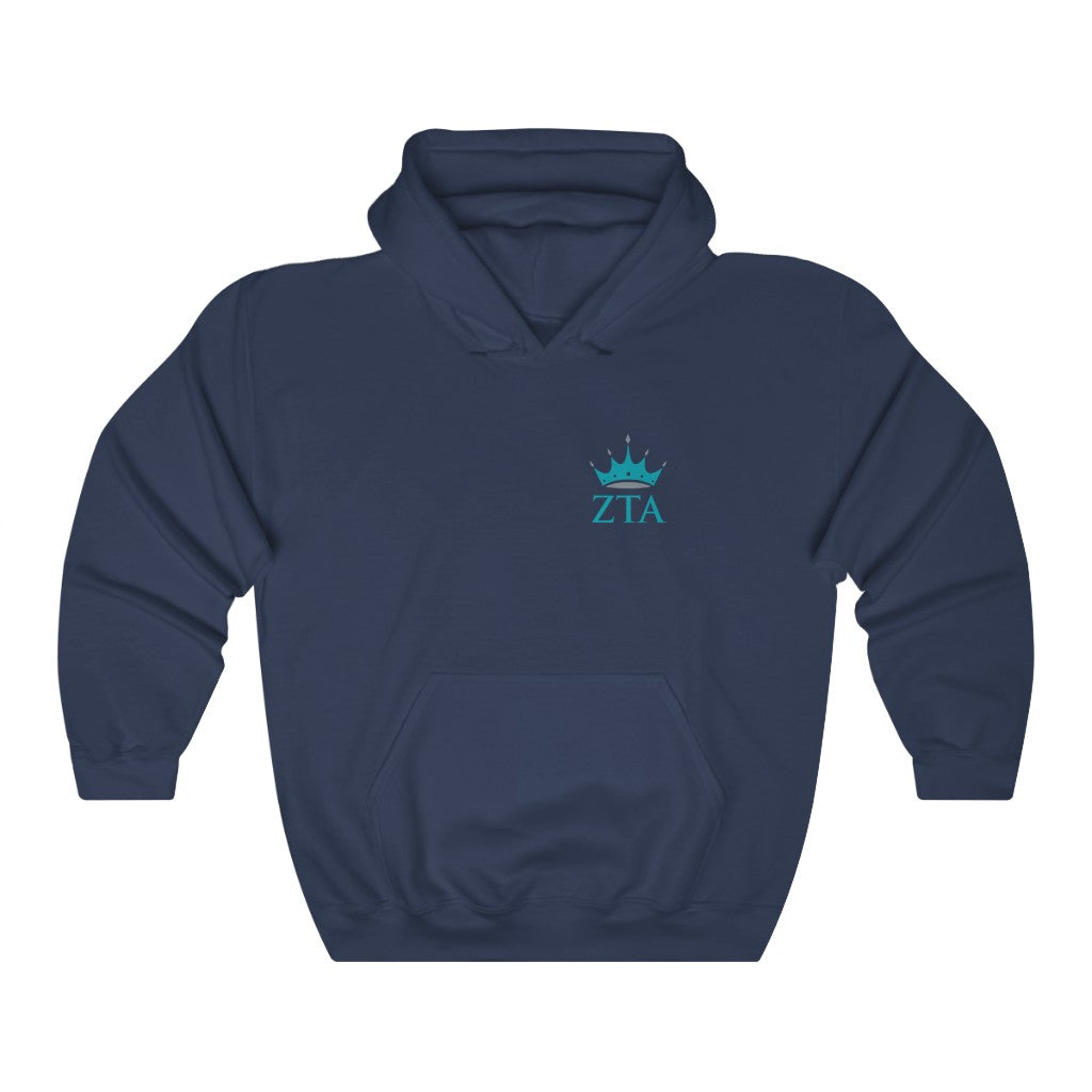 Zeta Tau Alpha Graphic Hoodie | ZTA Crown LC
