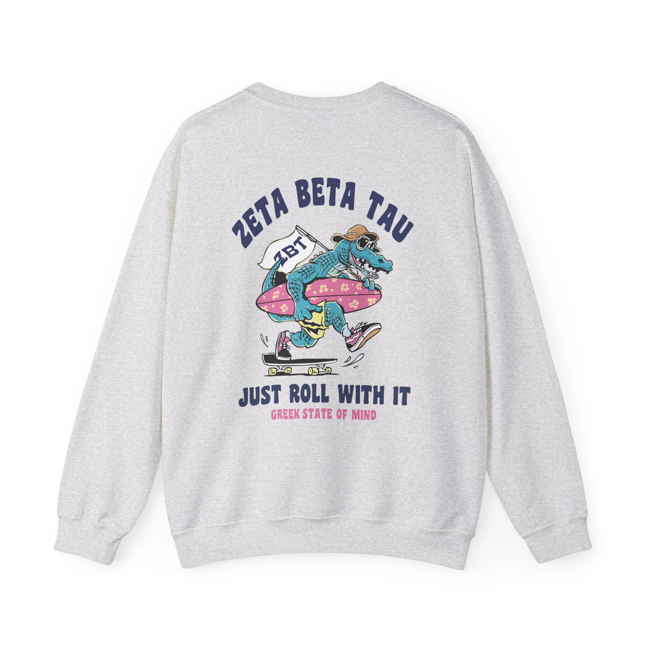 Zeta Beta Tau Graphic Crewneck Sweatshirt | Alligator Skater
