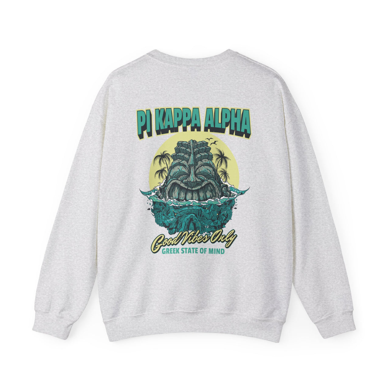 Pi Kappa Alpha Graphic Crewneck Sweatshirt | Good Vibes Only