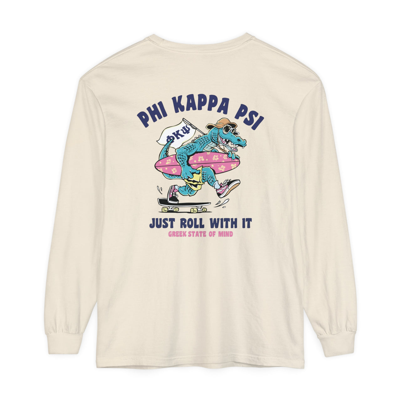 Phi Kappa Psi Graphic Long Sleeve | Alligator Skater