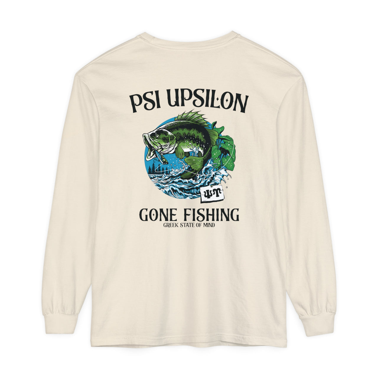 Psi Upsilon Graphic Long Sleeve | Gone Fishing