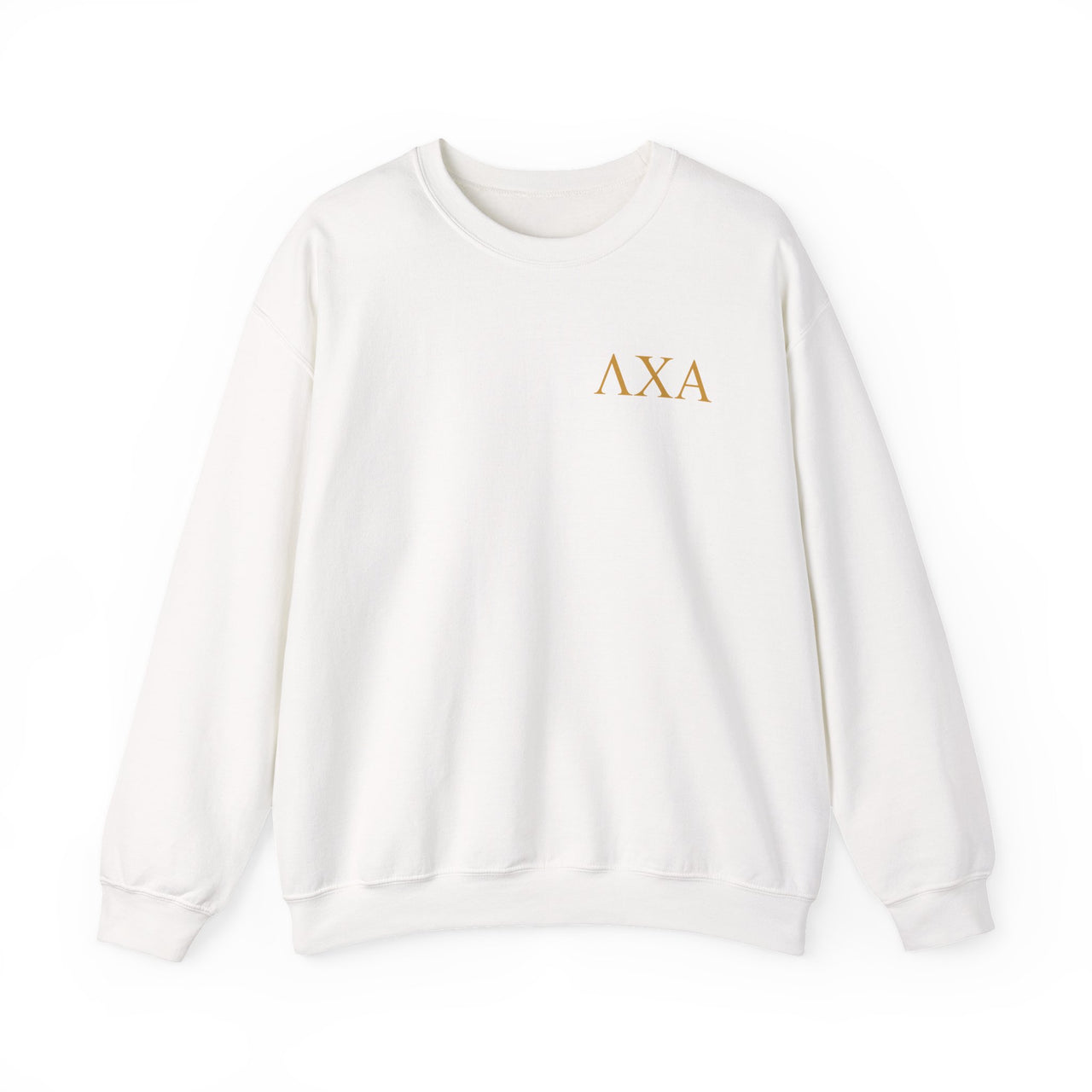 Lambda Chi Alpha Graphic Crewneck Sweatshirt | Gold Letters LC
