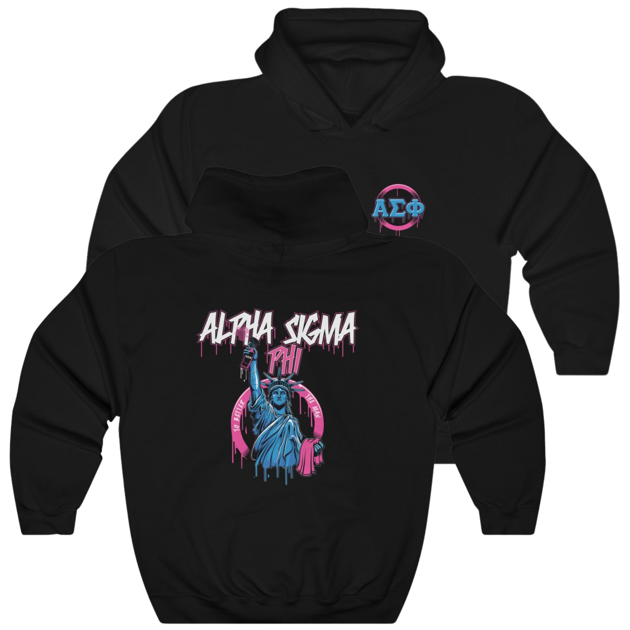 Alpha Sigma Phi Graphic Hoodie | Liberty Rebel