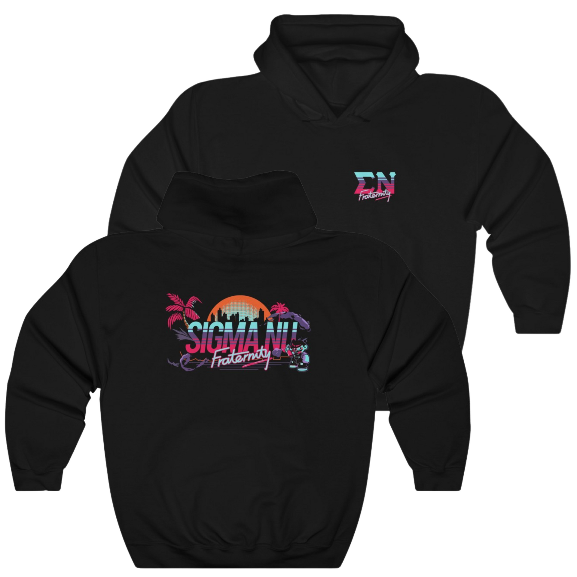 Black Sigma Nu Graphic Hoodie | Jump Street | Sigma Nu Clothing, Apparel and Merchandise