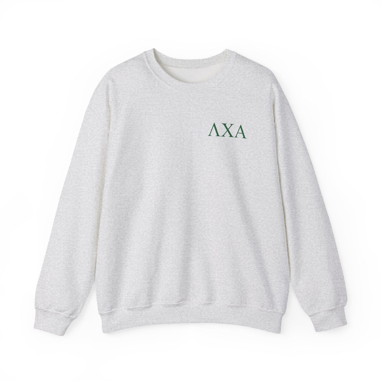Lambda Chi Alpha Graphic Crewneck Sweatshirt | Green Letters LC