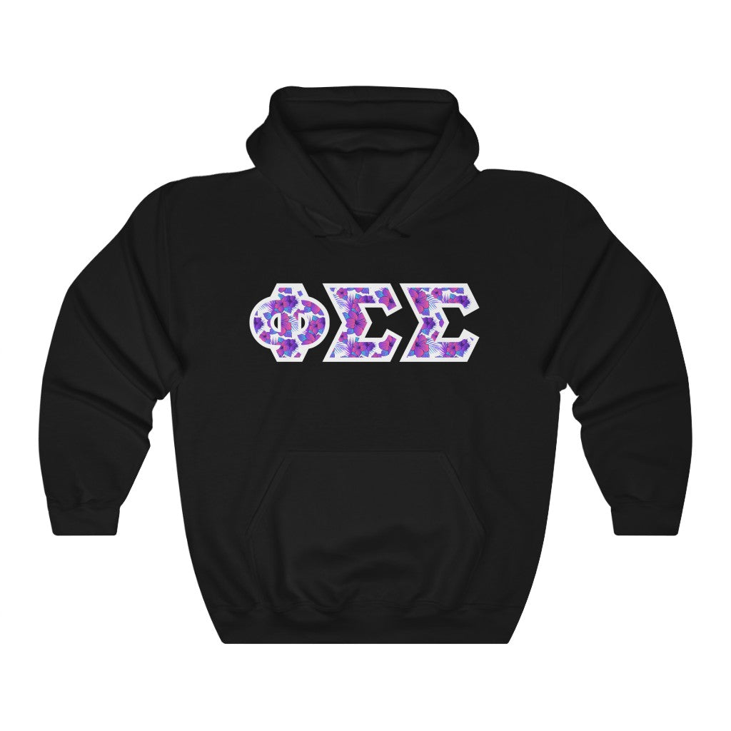 Phi Sigma Sigma Printed Letters | Flora Hoodie