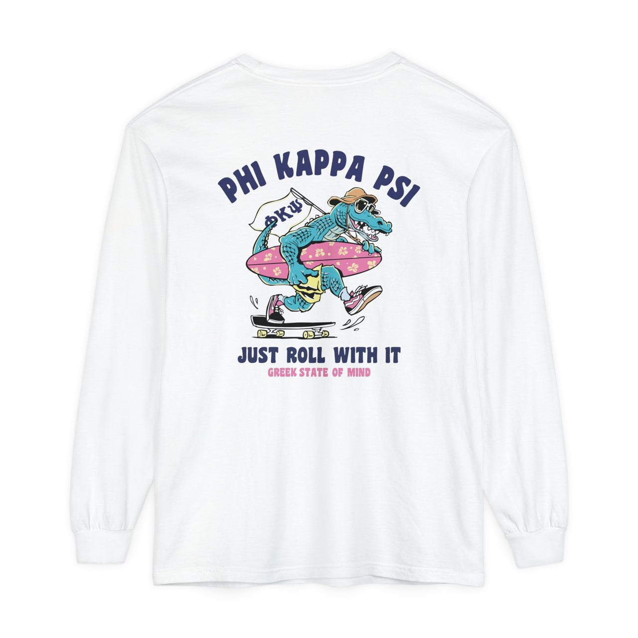 Phi Kappa Psi Graphic Long Sleeve | Alligator Skater