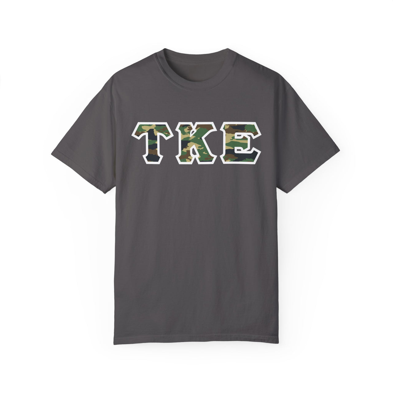 Tau Kappa Epsilon Printed Letter T-Shirt | Camouflage