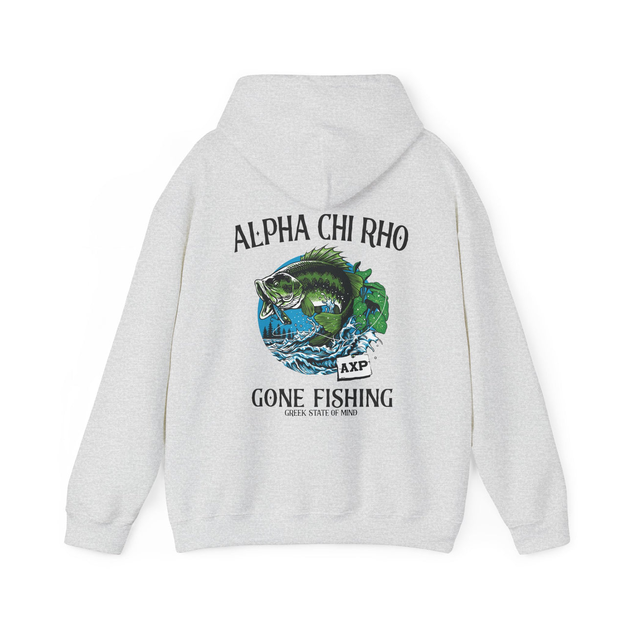 Alpha Chi Rho Graphic Hoodie | Gone Fishing
