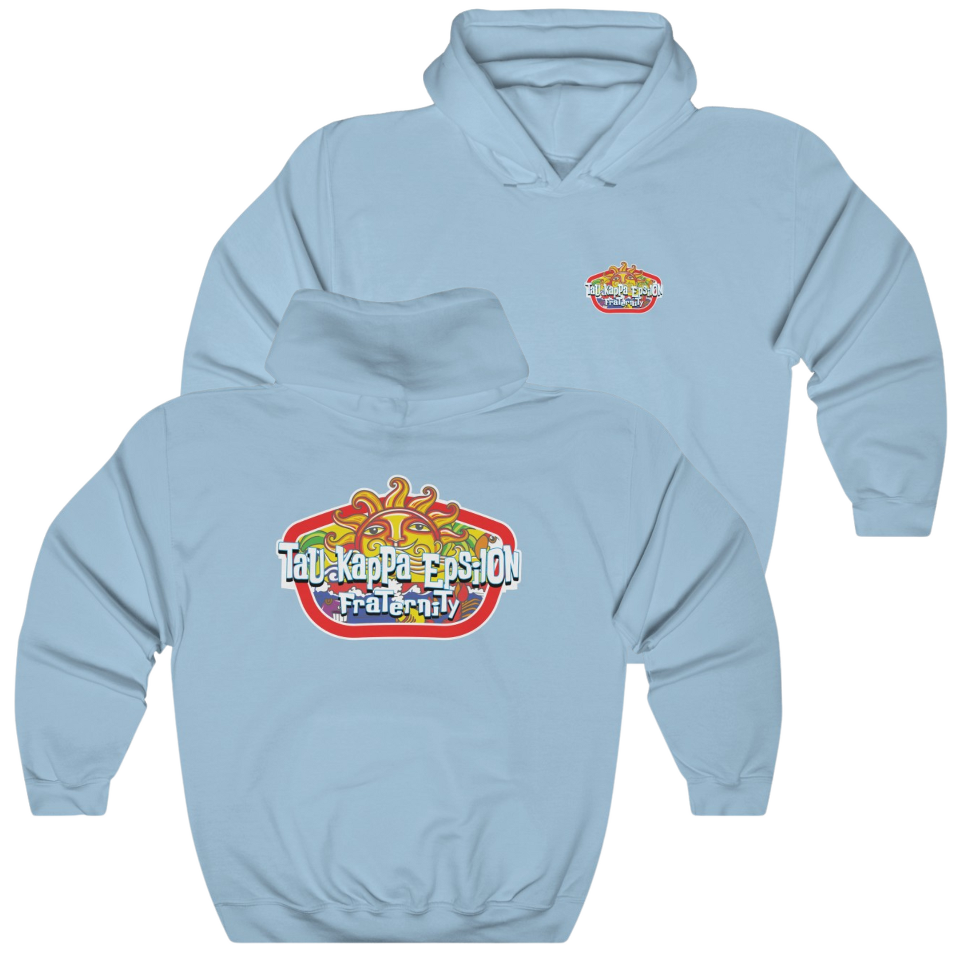 Blue Tau Kappa Epsilon Graphic Hoodie | Summer Sol | Tau Kappa Epsilon Fraternity