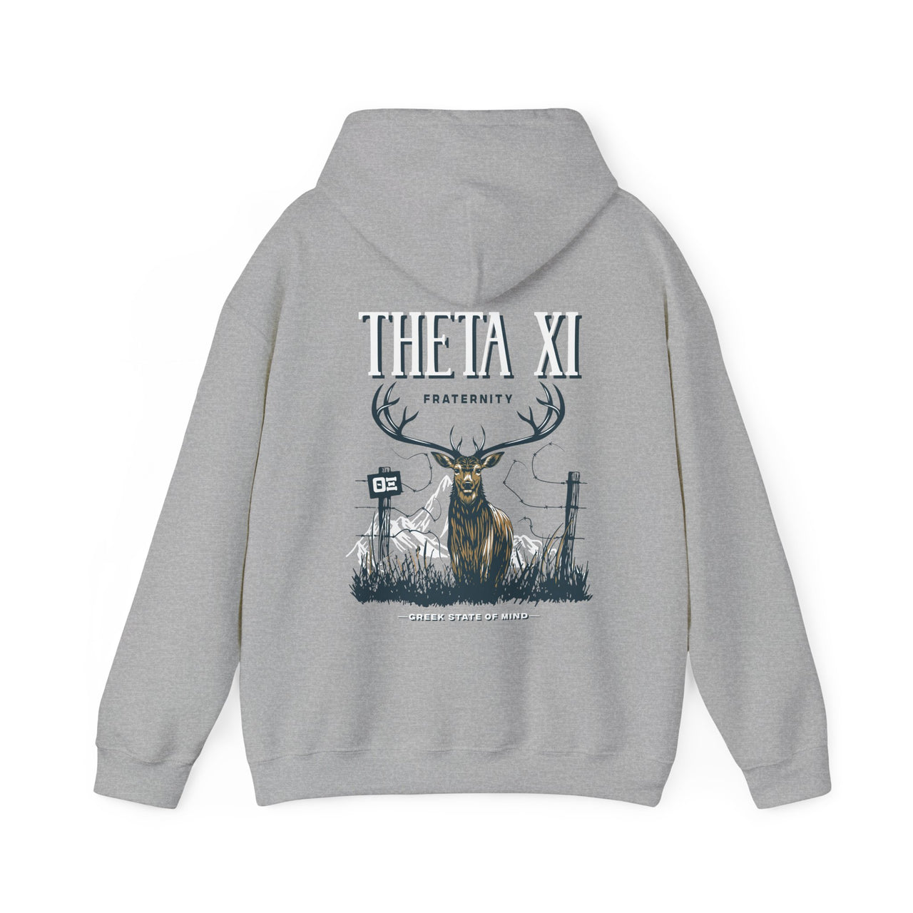 Theta Xi Graphic Hoodie | Big Buck