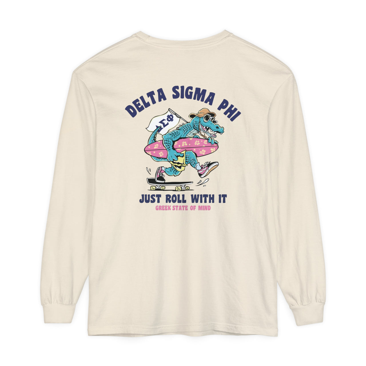 Delta Sigma Phi Graphic Long Sleeve | Alligator Skater