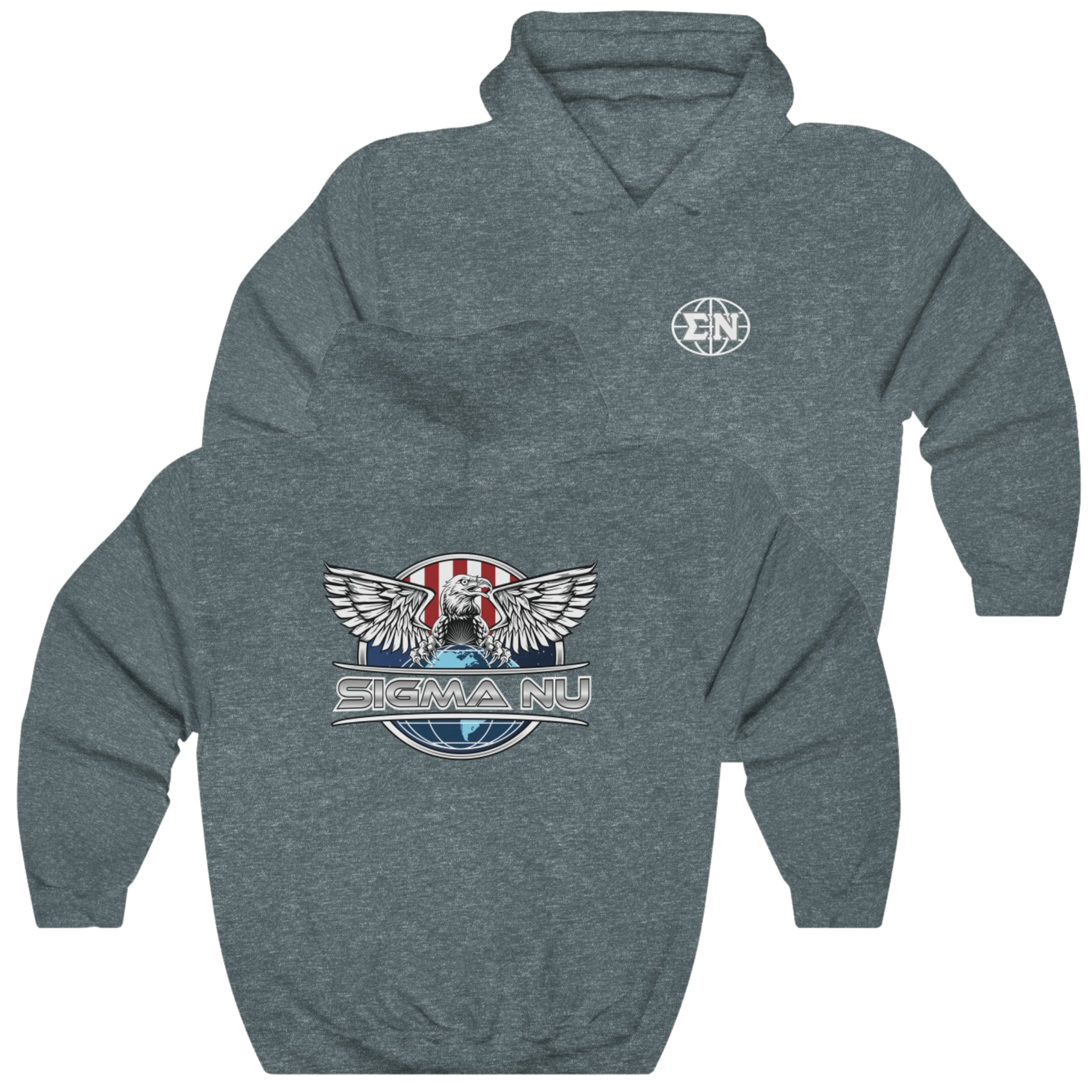 Grey Sigma Nu Graphic Hoodie | The Fraternal Order | Sigma Nu Clothing, Apparel and Merchandise