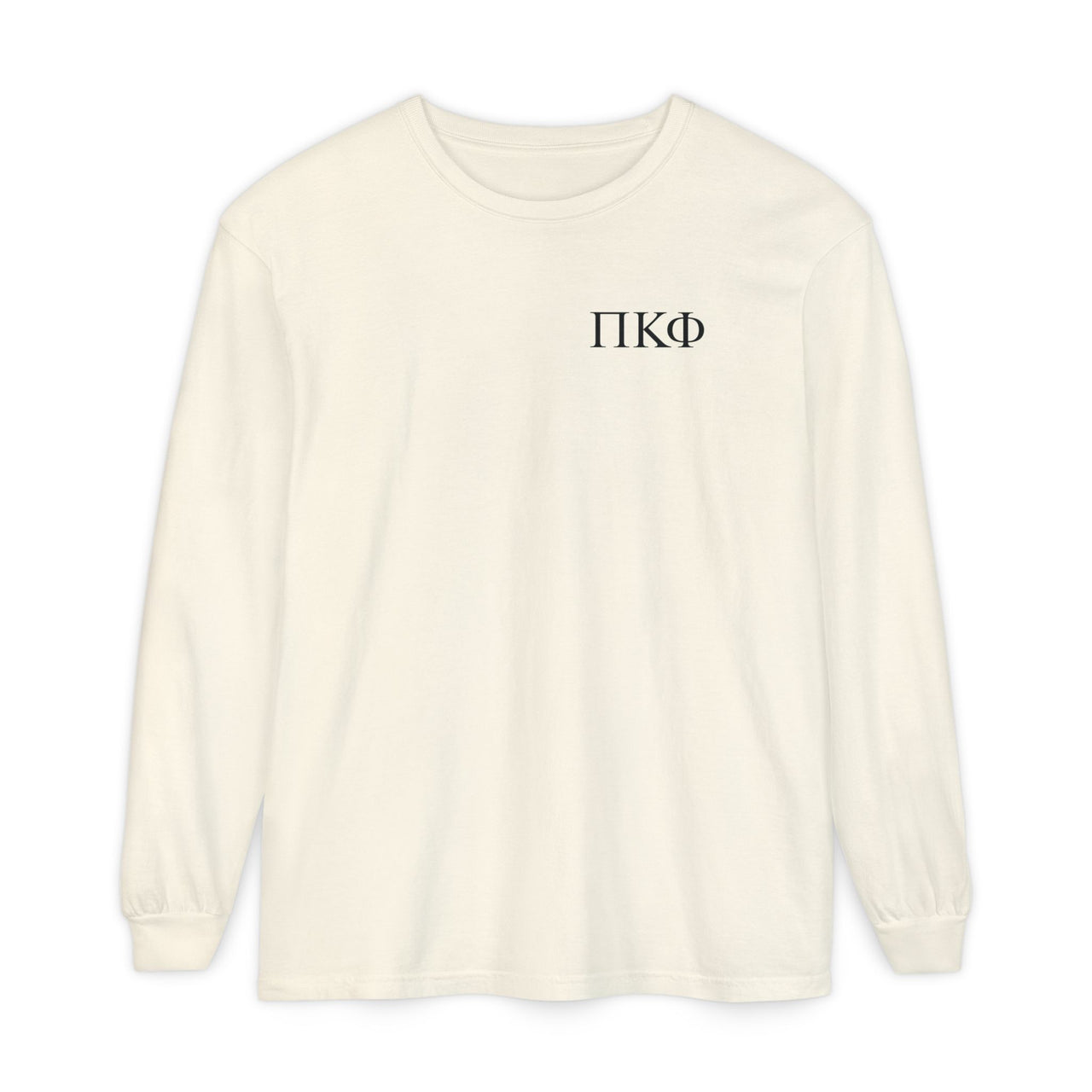 Pi Kappa Phi Graphic Long Sleeve T-Shirt | Black Greek Letter LC