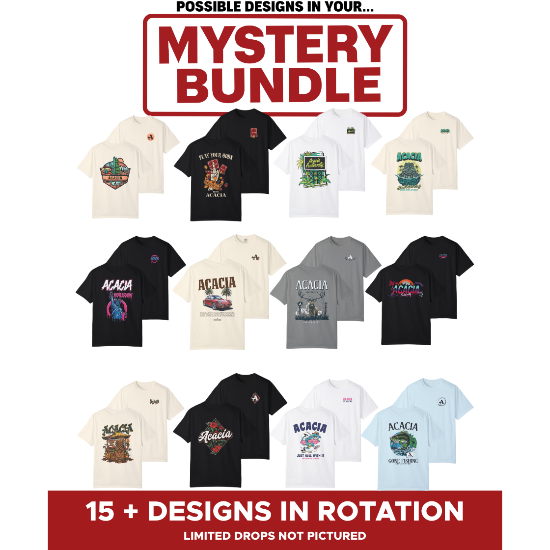 Acacia Mystery Bundle – 5 Surprise Items for $65