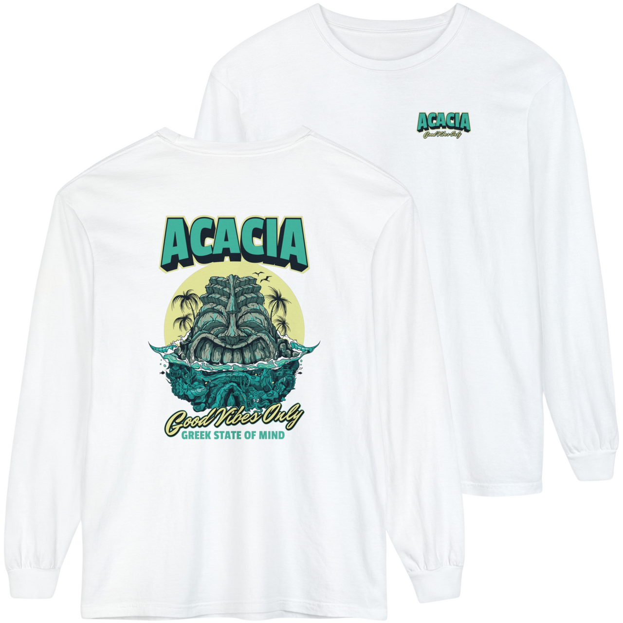 Acacia Graphic Long Sleeve | Good Vibes Only
