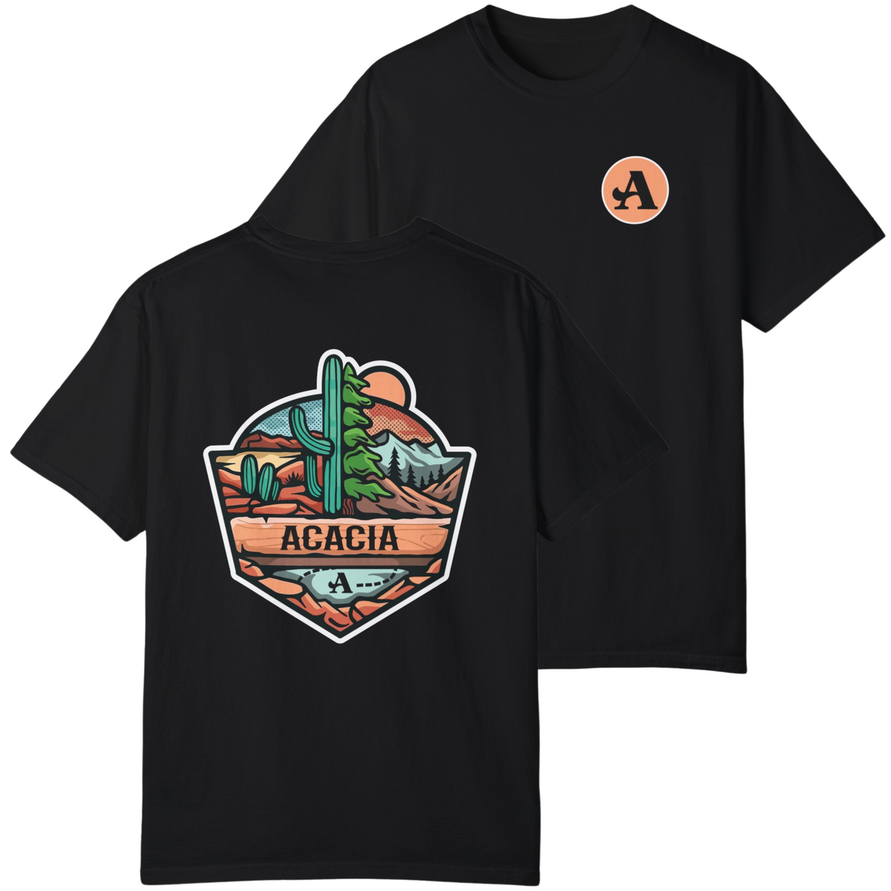 Acacia Graphic T-Shirt | Desert Mountains