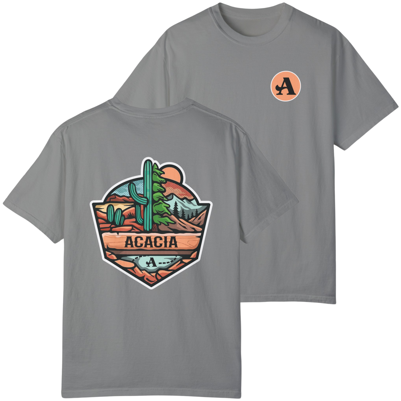 Acacia Graphic T-Shirt | Desert Mountains