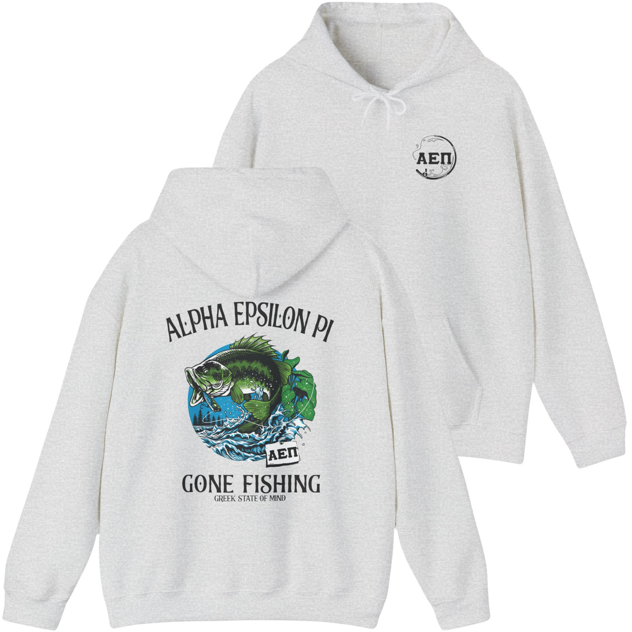 Alpha Epsilon Pi Graphic Hoodie | Gone Fishing