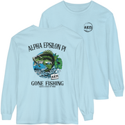 sky blue Alpha Epsilon Pi Graphic Long Sleeve | Gone Fishing