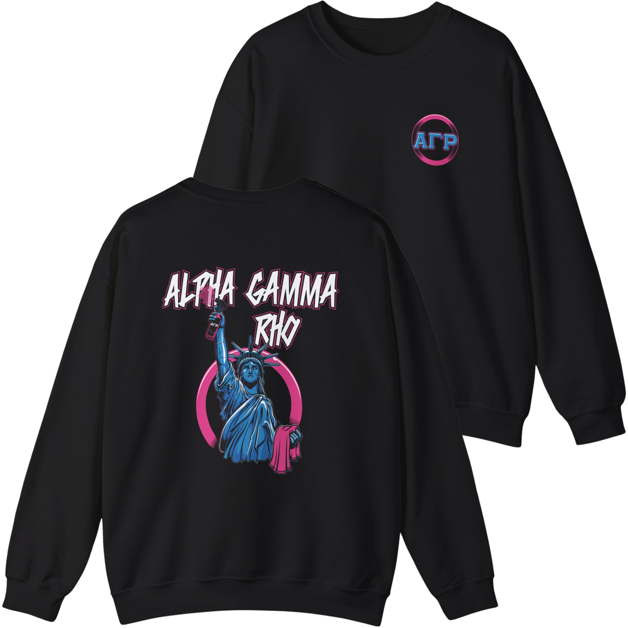 Alpha Gamma Rho Graphic Crewneck Sweatshirt | Liberty Rebel