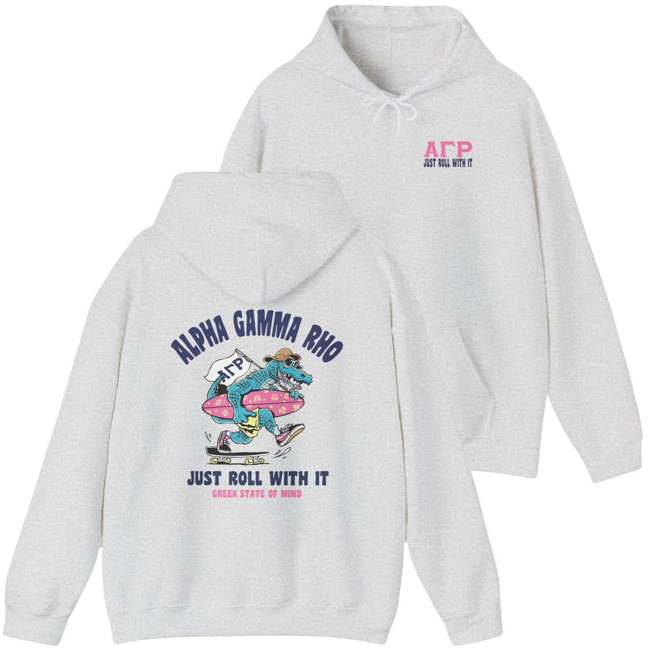 Alpha Gamma Rho Graphic Hoodie | Alligator Skater