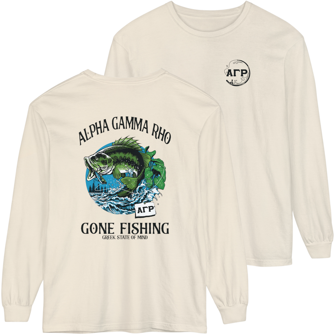 Alpha Gamma Rho Graphic Long Sleeve | Gone Fishing