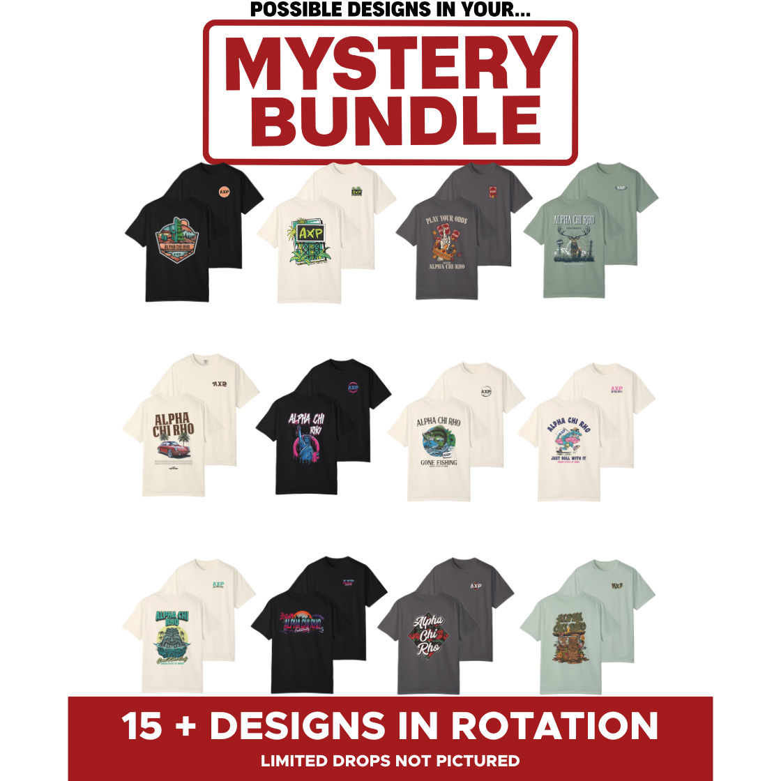 Alpha Chi Rho Mystery Bundle – 5 Surprise Items for $65
