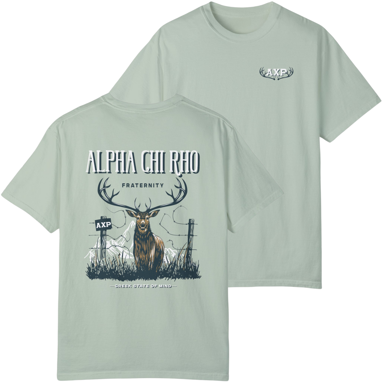 Bay Alpha Chi Rho Graphic T-Shirt | Big Buck
