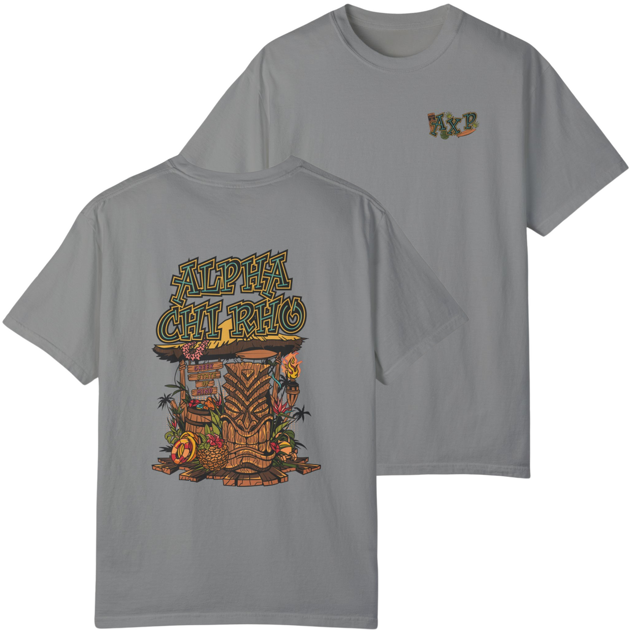 Granite Alpha Chi Rho Graphic T-Shirt | Tiki Time