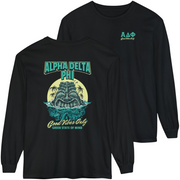 black Alpha Delta Phi Graphic Long Sleeve | Good Vibes Only