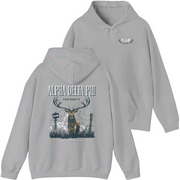 grey Alpha Delta Phi Graphic Hoodie 