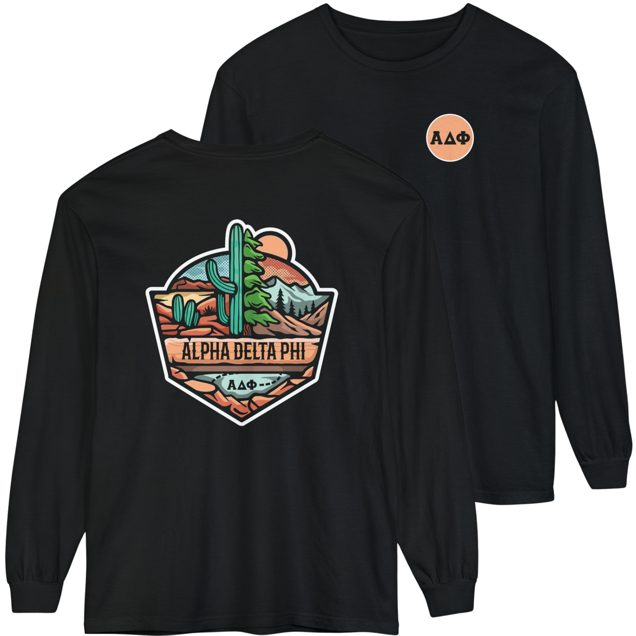 Alpha Delta Phi Graphic Long Sleeve | Desert Mountains