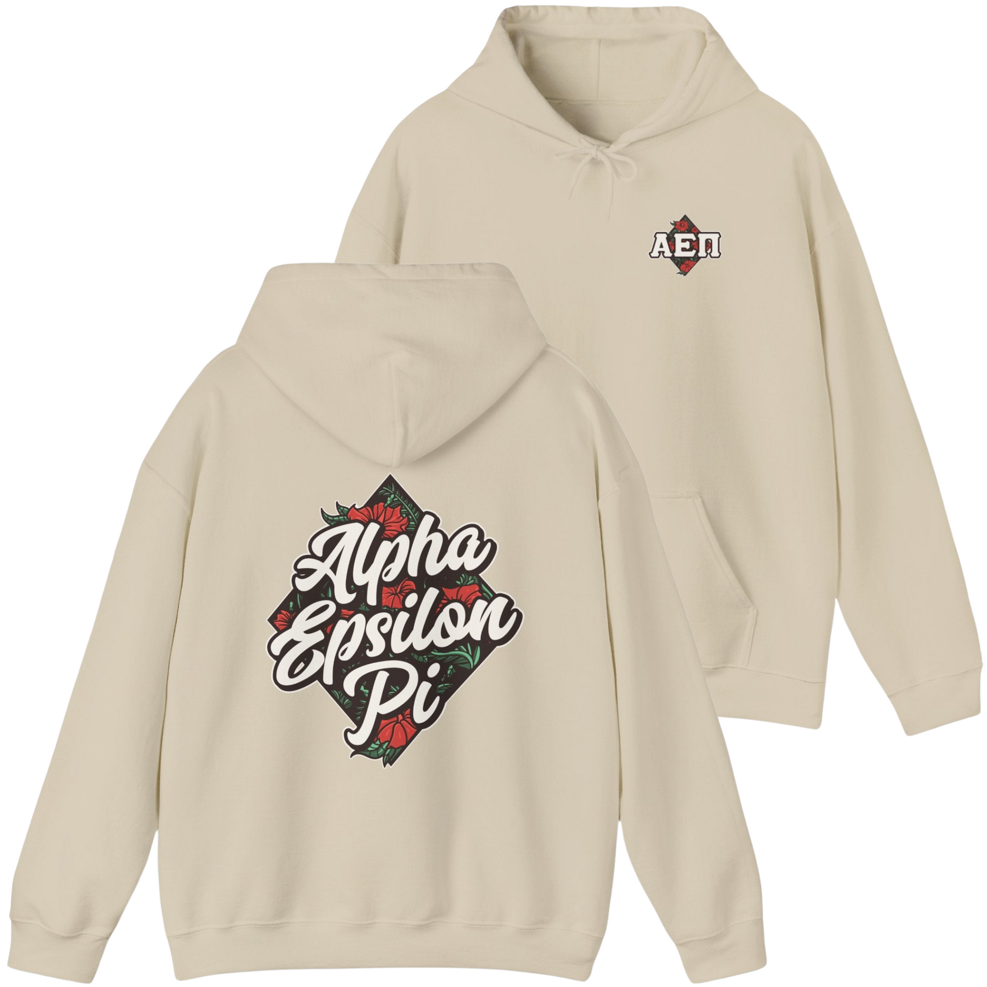 Ivory Alpha Epsilon Pi Graphic Hoodie | Aloha