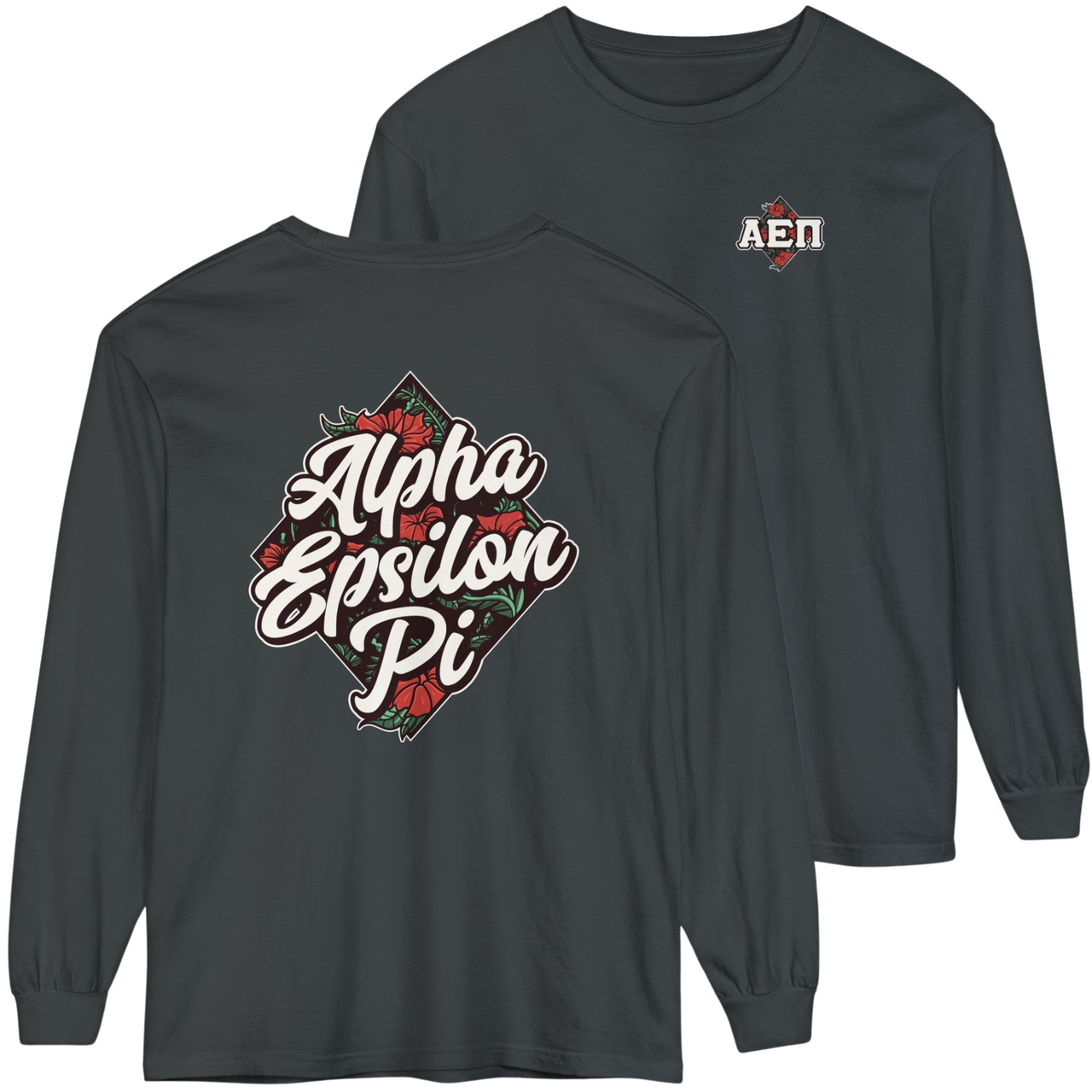 Grey Alpha Epsilon Pi Graphic Long Sleeve | Aloha