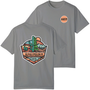 grey Alpha Epsilon Pi Graphic T-Shirt | Desert Mountains