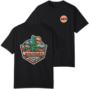 black Alpha Epsilon Pi Graphic T-Shirt | Desert Mountains