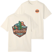 ivory Alpha Epsilon Pi Graphic T-Shirt | Desert Mountains