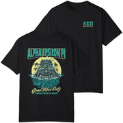Black Alpha Epsilon Pi Graphic T-Shirt | Good Vibes Only