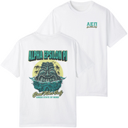 white Alpha Epsilon Pi Graphic T-Shirt | Good Vibes Only