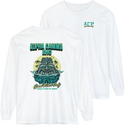 white Alpha Gamma Rho Graphic Long Sleeve | Good Vibes Only