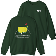 green Alpha Gamma Rho Graphic Crewneck Sweatshirt | The Masters